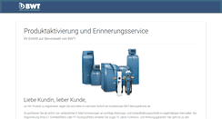 Desktop Screenshot of bwt-service.com